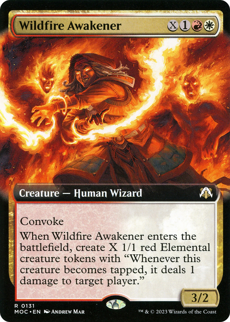 Wildfire Awakener (MOC-131) - March of the Machine Commander: (Extended Art)