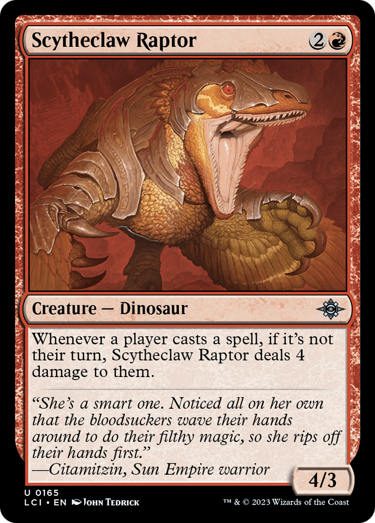 Scytheclaw Raptor (LCI-165) - The Lost Caverns of Ixalan