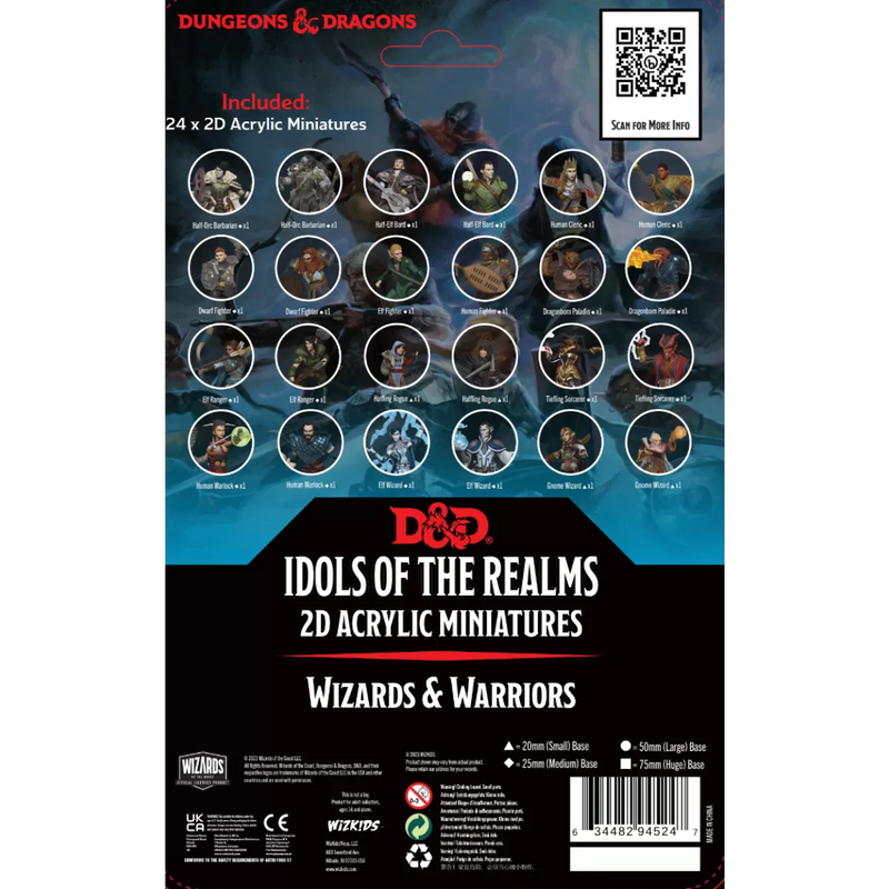 D&D Idols of the Realms Wizards & Warriors 2D Set