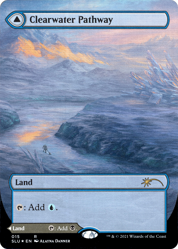 Clearwater Pathway // Murkwater Pathway (SLU-015) - Secret Lair: Ultimate Edition: (Showcase) (Borderless) Foil