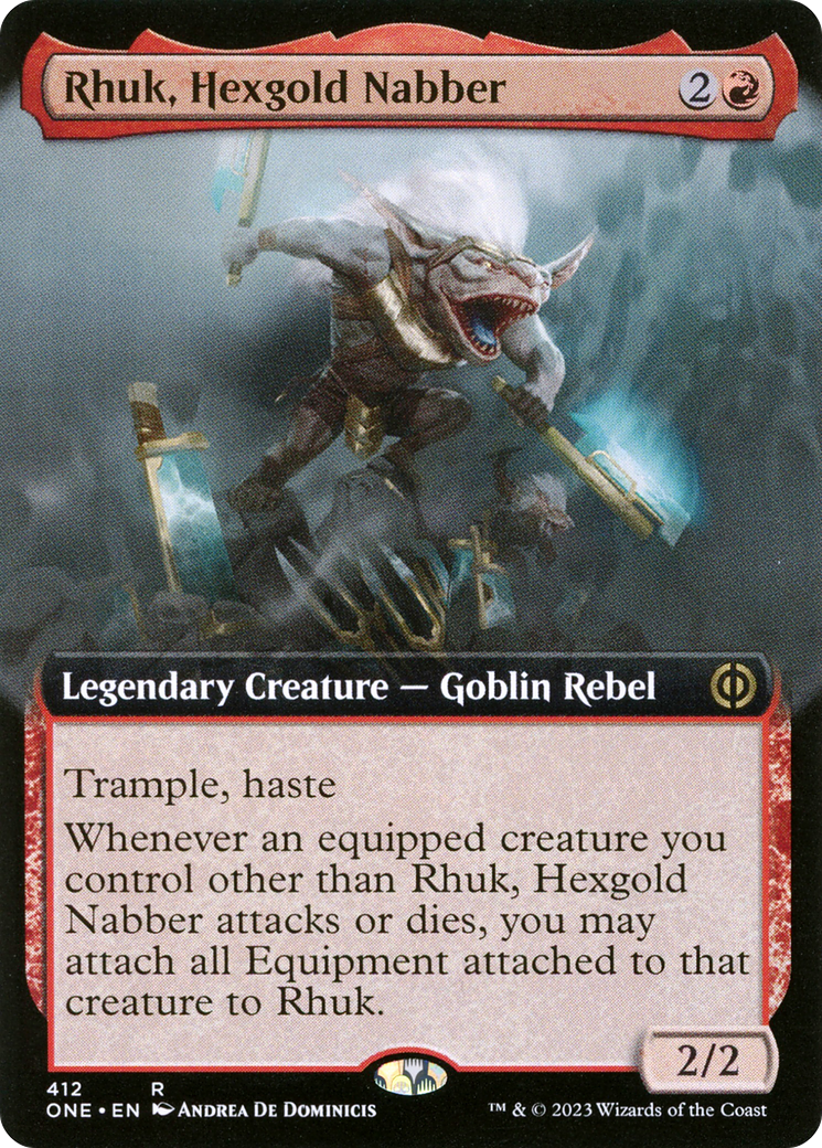Rhuk, Hexgold Nabber (ONE-412) - Phyrexia: All Will Be One: (Extended Art)