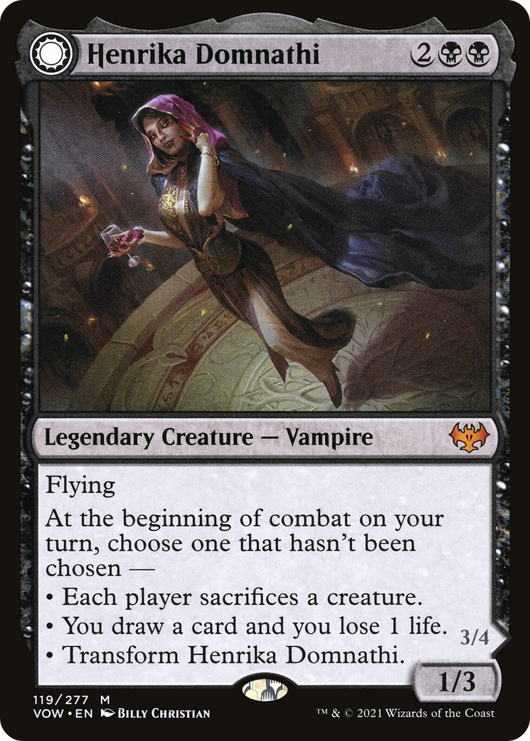 Henrika Domnathi // Henrika, Infernal Seer (VOW-119) - Innistrad: Crimson Vow: (Double Faced Transform)