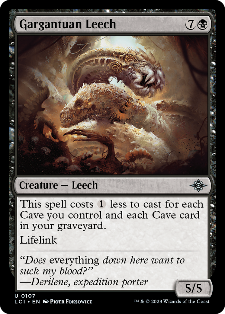 Gargantuan Leech (LCI-107) - The Lost Caverns of Ixalan Foil