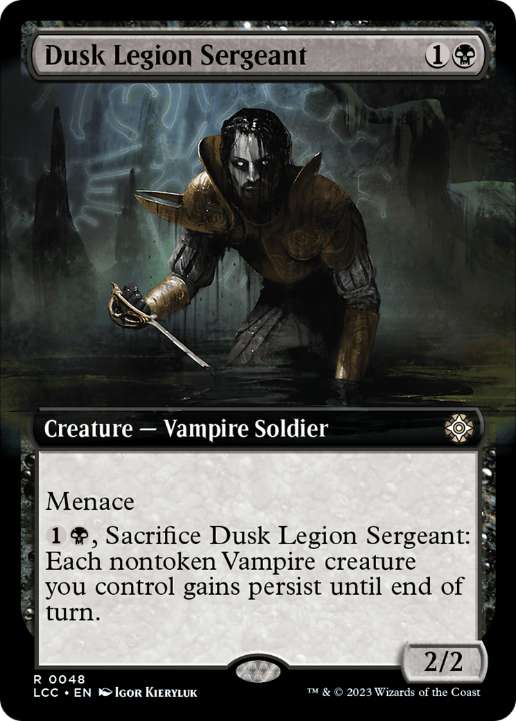 Dusk Legion Sergeant (LCC-048) - The Lost Caverns of Ixalan Commander: (Extended Art)