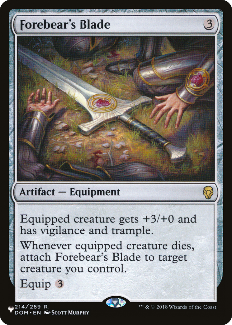 Forebear's Blade (LIST-DOM-214) - The List