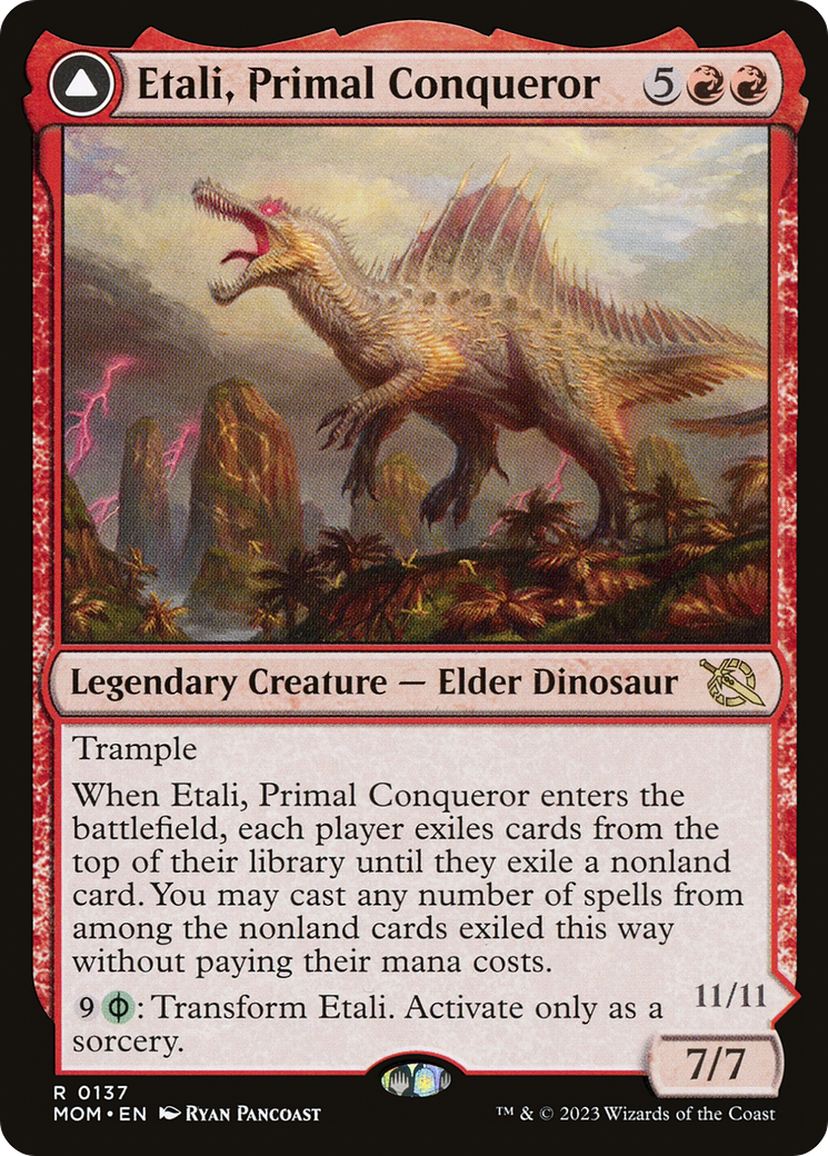 Etali, Primal Conqueror // Etali, Primal Sickness (MOM-137) - March of the Machine Foil