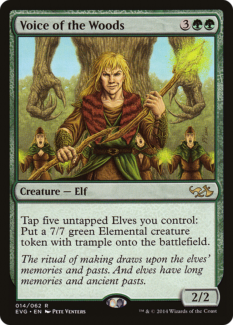 Voice of the Woods (DD3-014) - Duel Decks Anthology: Elves vs. Goblins