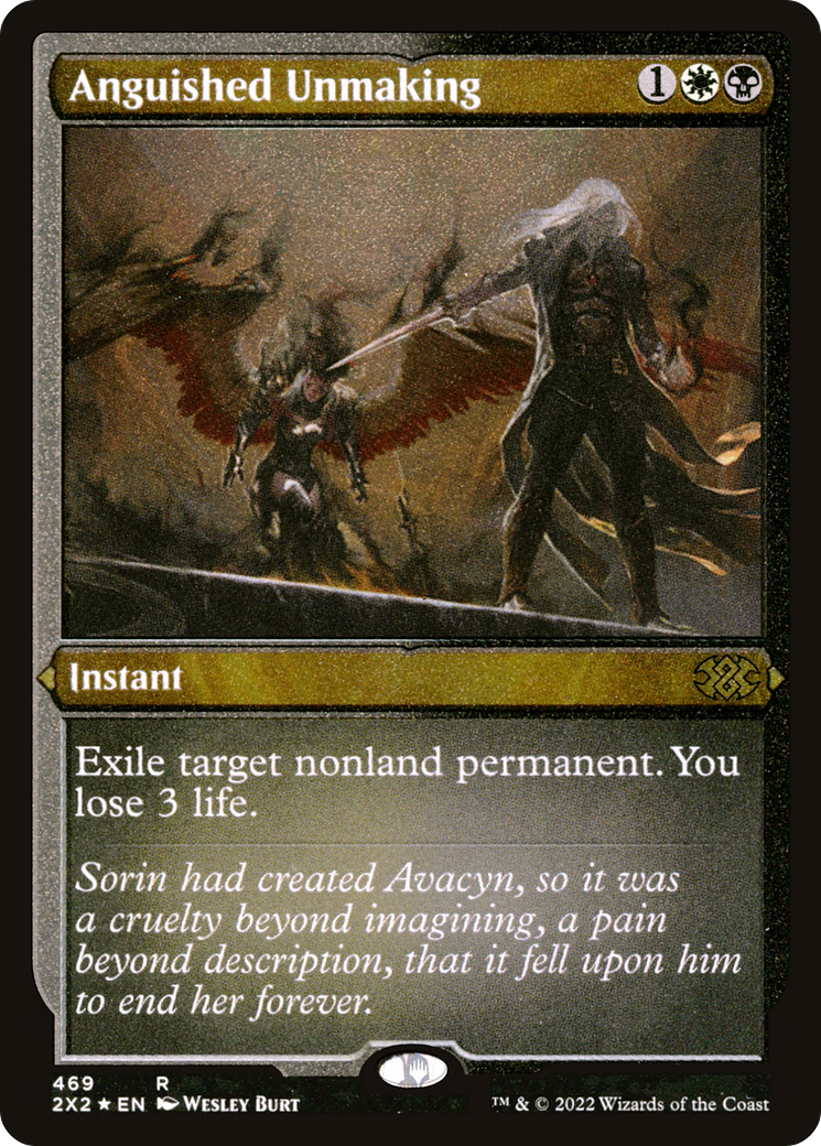 Anguished Unmaking (2X2-469) - Double Masters 2022 Etched Foil