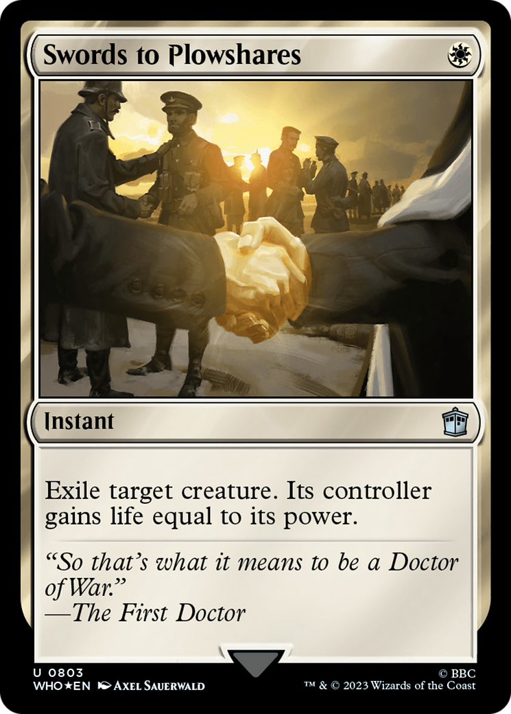 Swords to Plowshares (WHO-803) - Doctor Who Foil