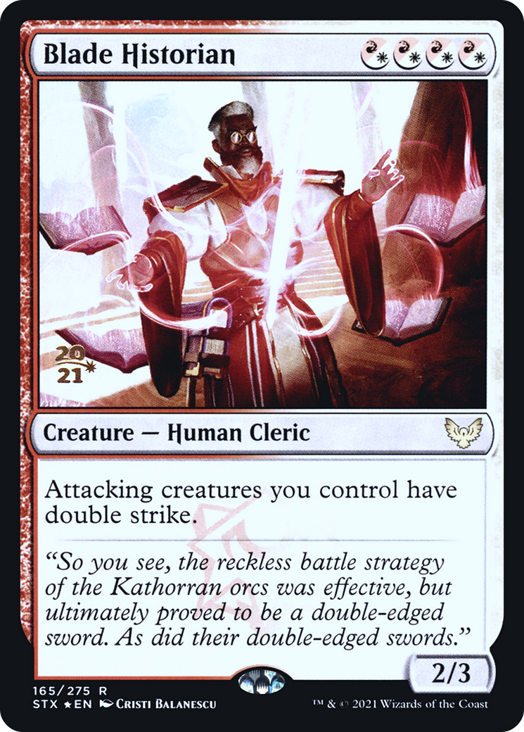 Blade Historian (PRE-165) - Strixhaven: School of Mages Promos Foil