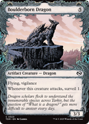 Boulderborn Dragon (TDM-323) - Tarkir: Dragonstorm: (Showcase) Foil