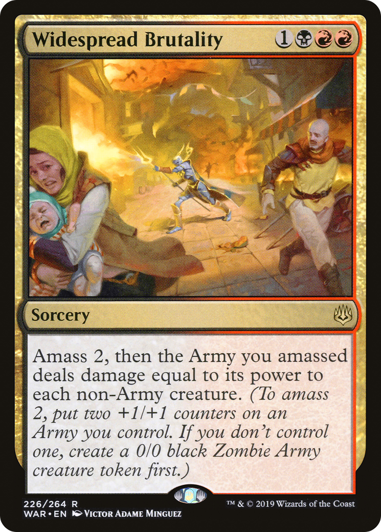 Widespread Brutality (WAR-226) - War of the Spark Foil