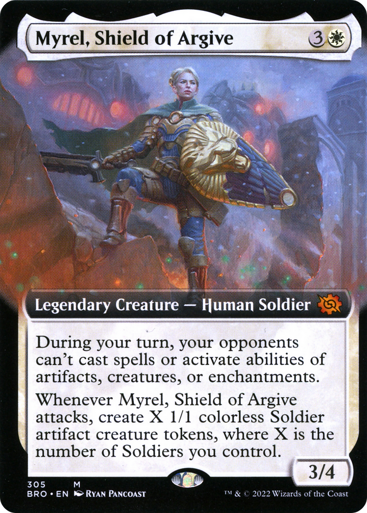 Myrel, Shield of Argive (BRO-305) - The Brothers' War: (Extended Art)