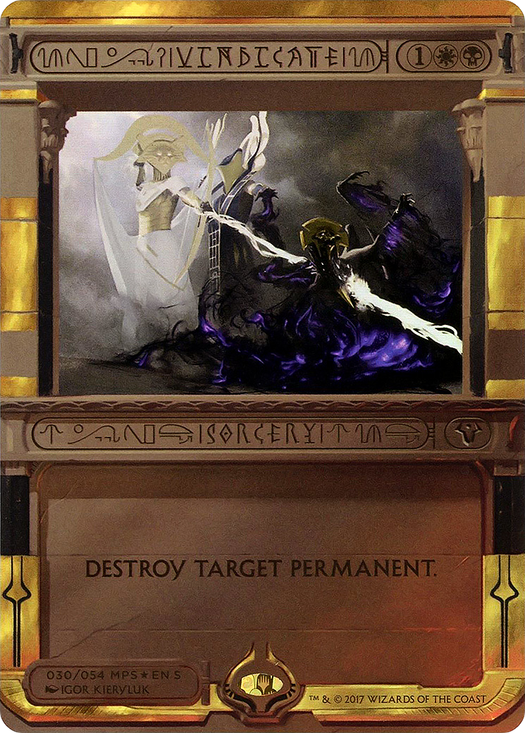 Vindicate (MPS2-030) - Amonkhet Invocations (Borderless) Foil