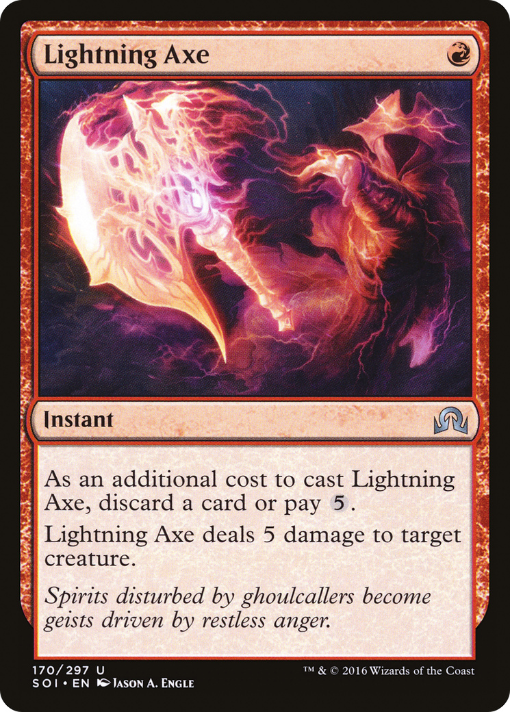Lightning Axe (SOI-170) - Shadows over Innistrad