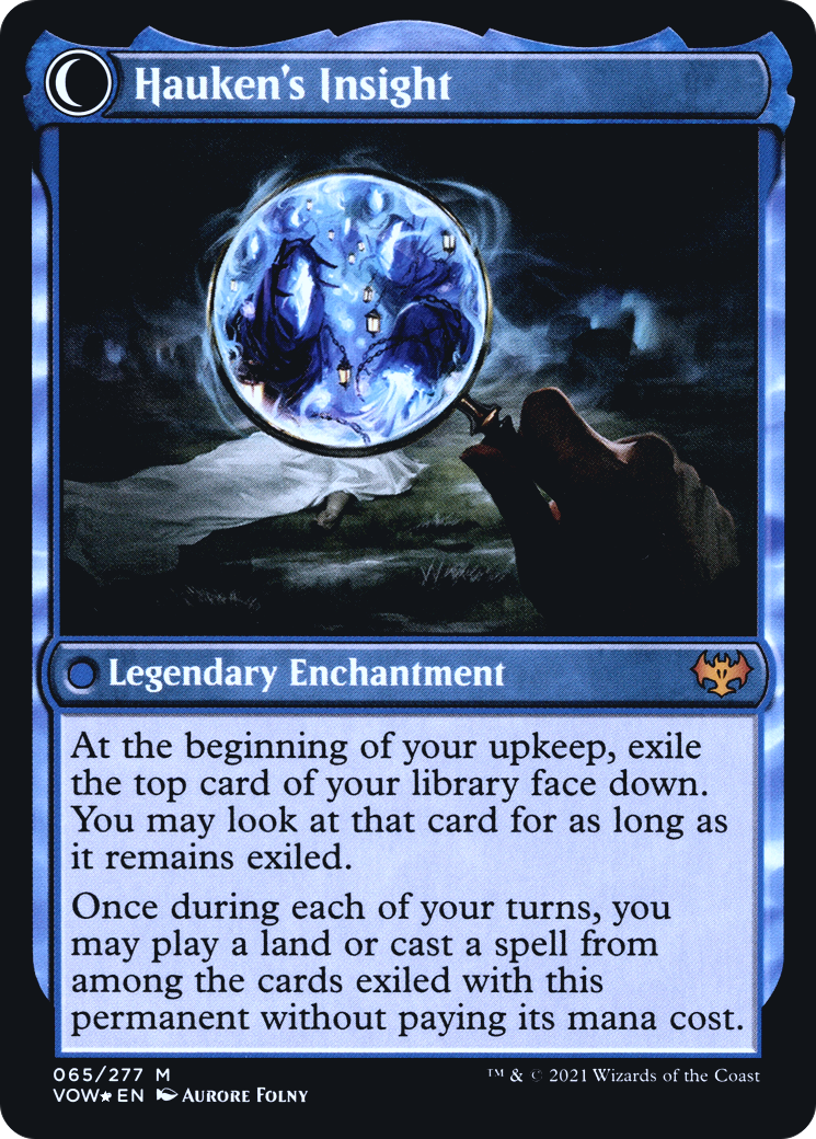 Jacob Hauken, Inspector // Hauken's Insight (PRE-65S) - Innistrad: Crimson Vow Promos: (Double Faced Transform) Foil