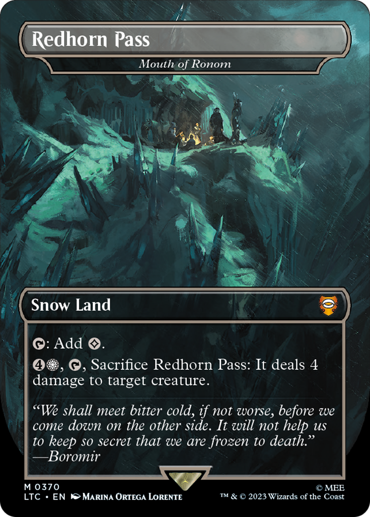 Mouth of Ronom (LTC-370) - Tales of Middle-earth Commander / Redhorn Pass (Borderless)