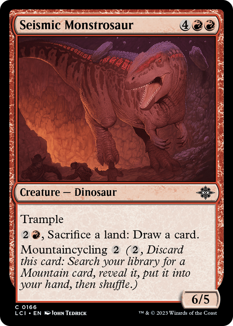Seismic Monstrosaur (LCI-166) - The Lost Caverns of Ixalan Foil