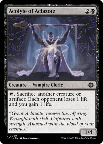 Acolyte of Aclazotz (LCI-089) - The Lost Caverns of Ixalan