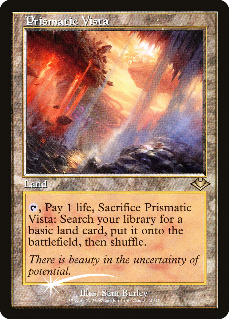 Prismatic Vista (MH1-040) - Modern Horizons 1 Timeshifts Etched Foil
