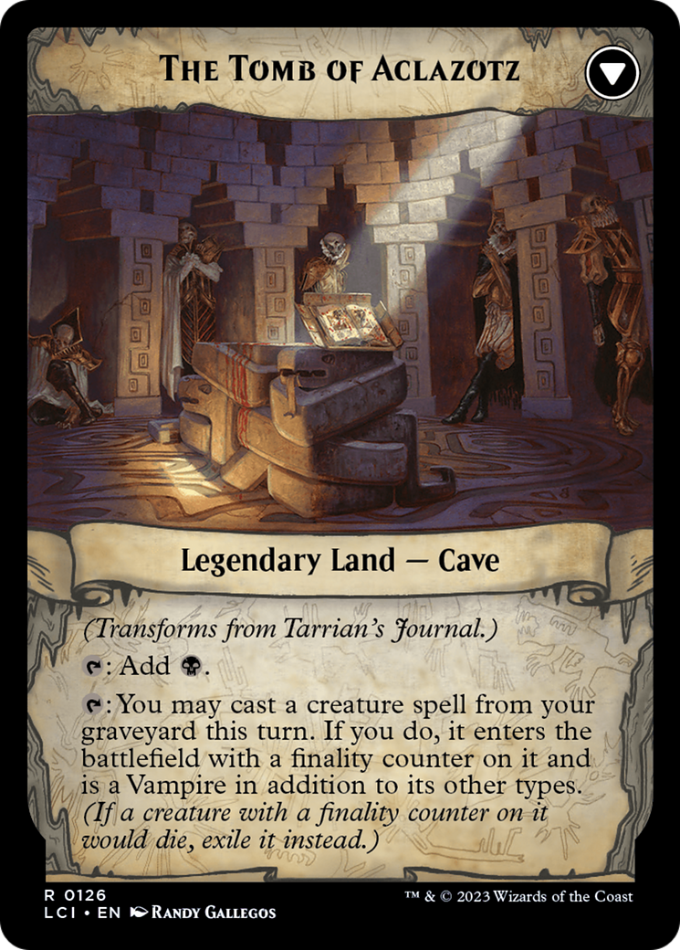 Tarrian's Journal // The Tomb of Aclazotz (LCI-126) - The Lost Caverns of Ixalan Foil