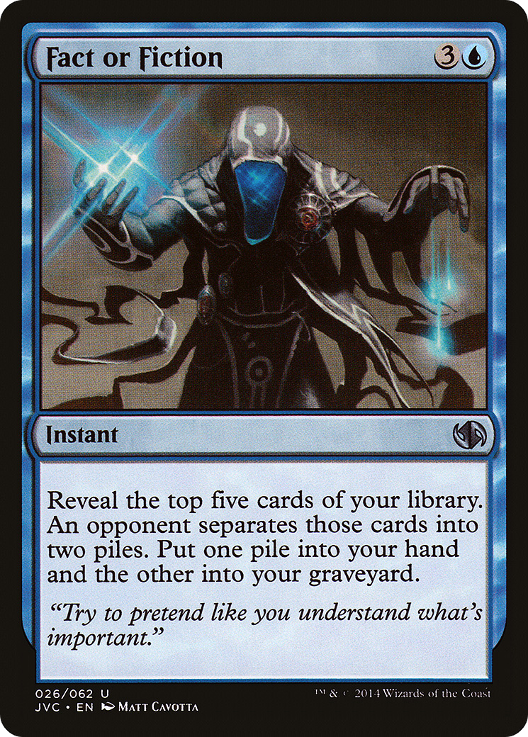 Fact or Fiction (DD3-026) - Duel Decks Anthology: Jace vs. Chandra