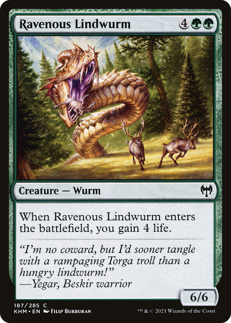 Ravenous Lindwurm (KHM-187) - Kaldheim