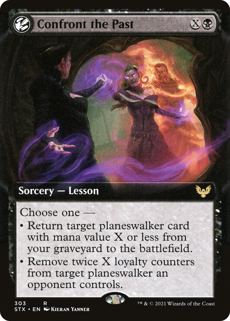 Confront the Past (STX-303) - Strixhaven: School of Mages: (Extended Art, lesson) Foil