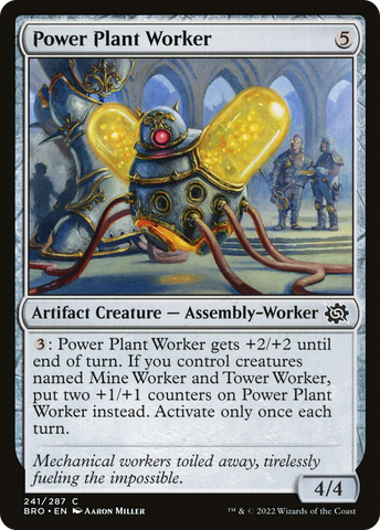 Power Plant Worker (BRO-241) - The Brothers' War Foil