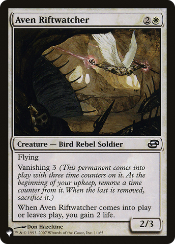 Aven Riftwatcher (LIST-PLC-1) - The List