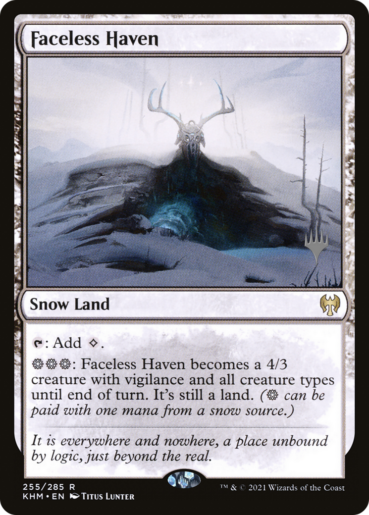 Faceless Haven (PPKHM-255P) - Kaldheim Promos: (snow) Foil