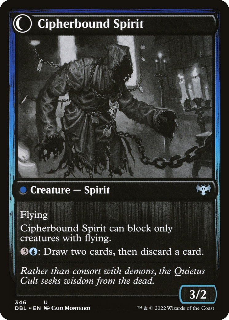 Soulcipher Board // Cipherbound Spirit (DBL-346) - Innistrad: Double Feature: (Double Faced Transform)