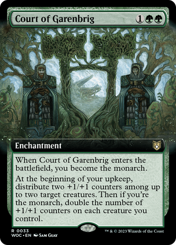 Court of Garenbrig (WOC-033) - Wilds of Eldraine Commander: (Extended Art)