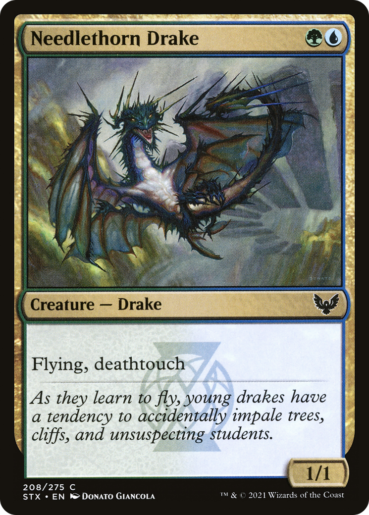 Needlethorn Drake (STX-208) - Strixhaven: School of Mages