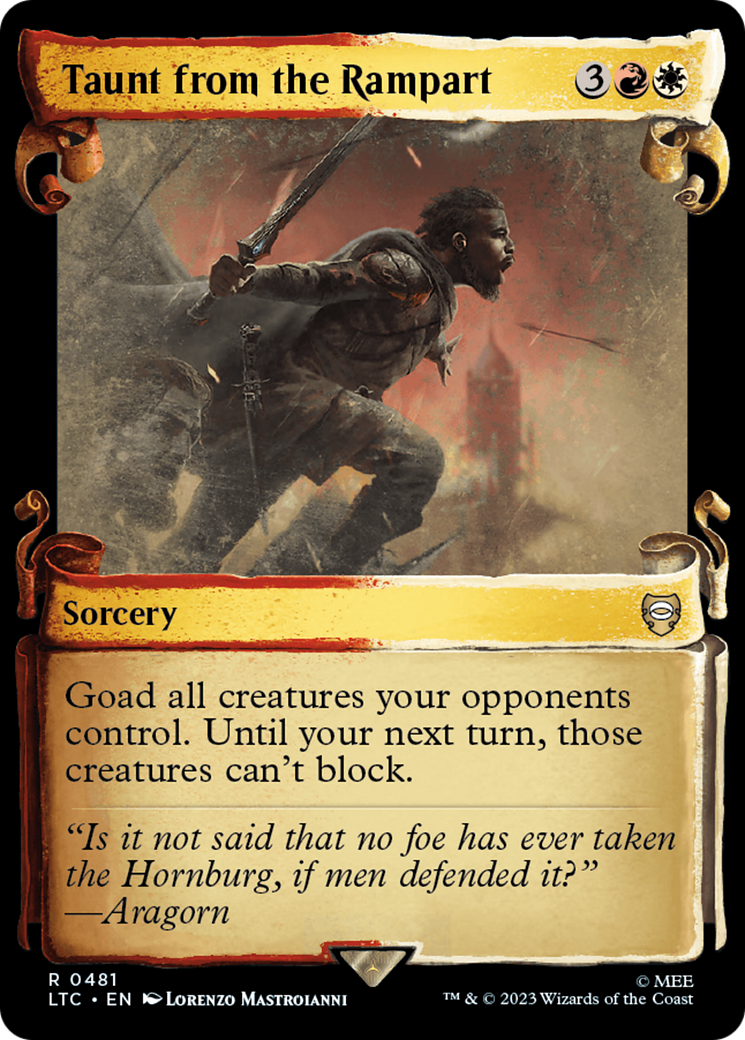 Taunt from the Rampart (LTC-481) - Tales of Middle-earth Commander: (Showcase)
