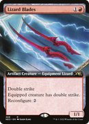 Lizard Blades (NEO-468) - Kamigawa: Neon Dynasty: (Extended Art)