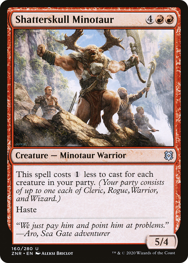 Shatterskull Minotaur (ZNR-160) - Zendikar Rising