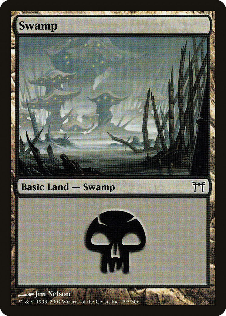 Swamp (CHK-295) - Champions of Kamigawa Foil