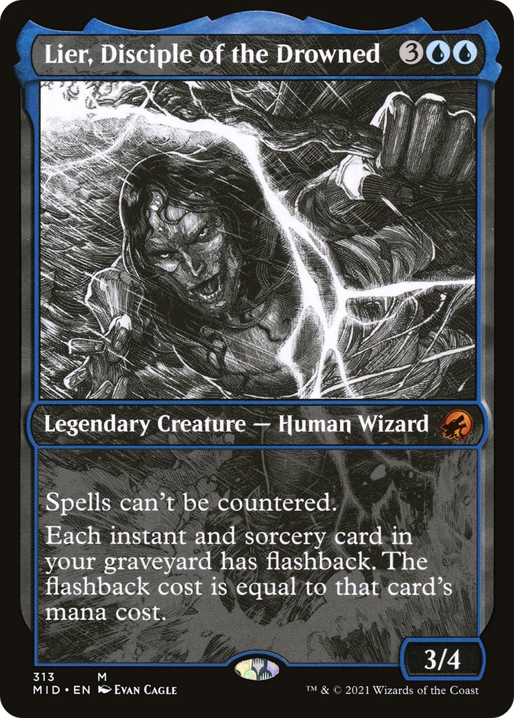 Lier, Disciple of the Drowned (MID-313) - Innistrad: Midnight Hunt: (Showcase)