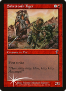 Sabretooth Tiger (7ED-215★) - Seventh Edition Foil