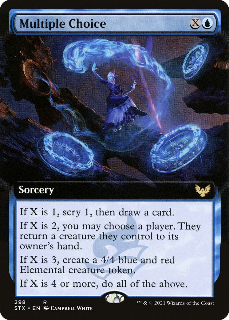 Multiple Choice (STX-298) - Strixhaven: School of Mages: (Extended Art) Foil