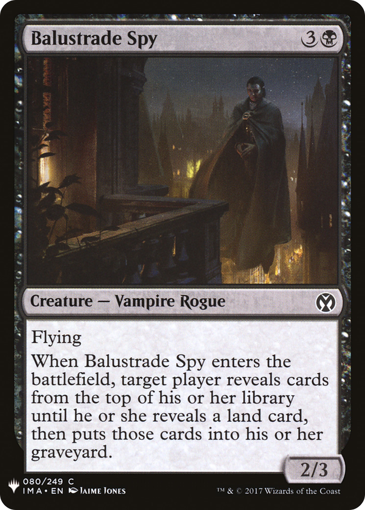 Balustrade Spy (LIST-080) - The List