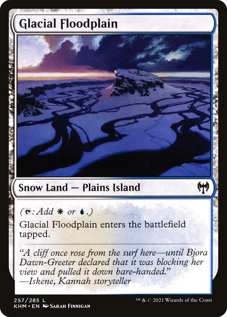 Glacial Floodplain (KHM-257) - Kaldheim: (snow) Foil