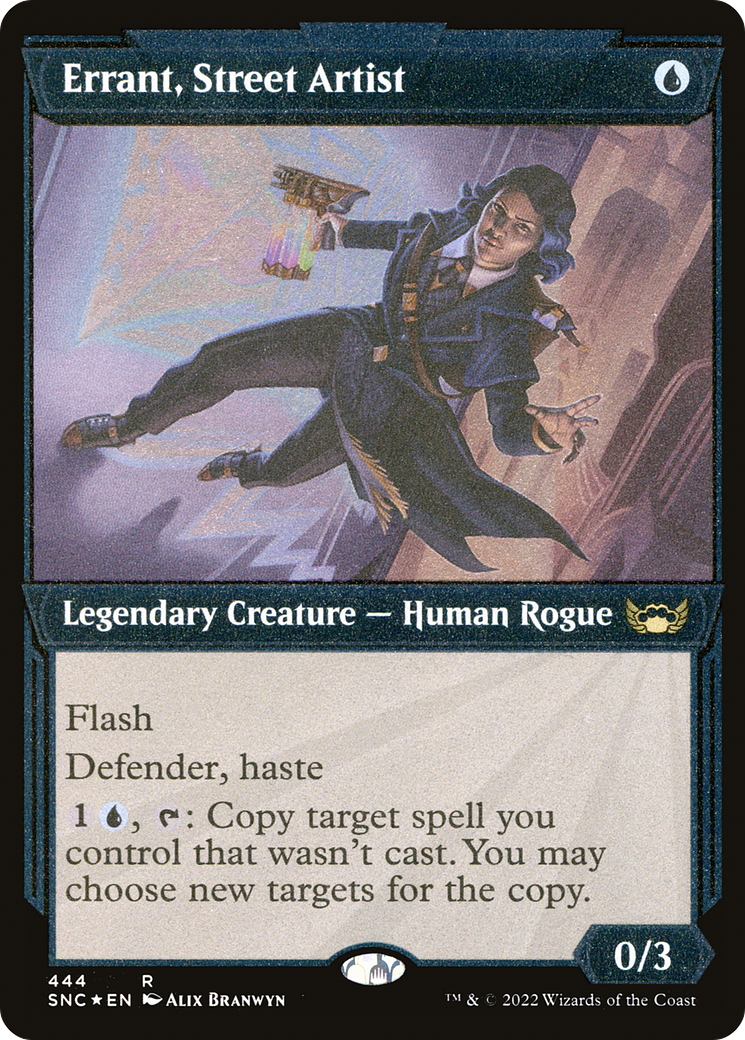 Errant, Street Artist (SNC-444) - Streets of New Capenna: (Showcase) Etched Foil