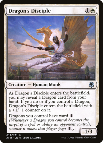 Dragon's Disciple (AFR-013) - Adventures in the Forgotten Realms Foil