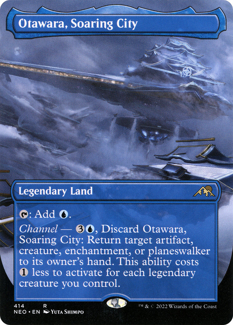 Otawara, Soaring City (NEO-414) - Kamigawa: Neon Dynasty (Borderless) Foil