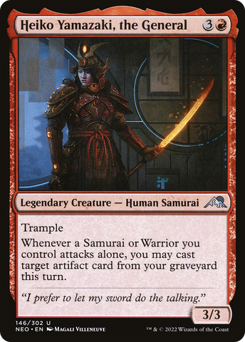 Heiko Yamazaki, the General (NEO-146) - Kamigawa: Neon Dynasty