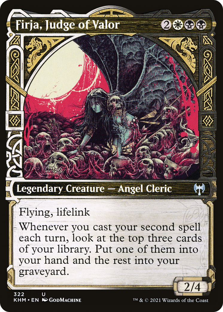 Firja, Judge of Valor (KHM-322) - Kaldheim: (Showcase) Foil