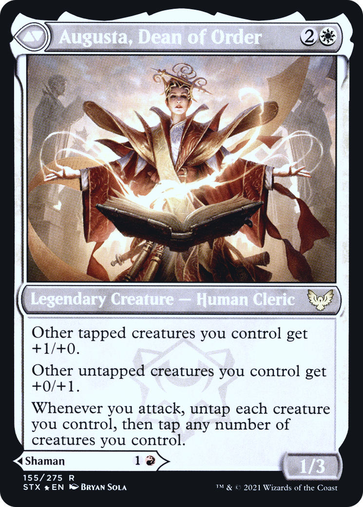 Plargg, Dean of Chaos // Augusta, Dean of Order (PRE-155) - Strixhaven: School of Mages Promos Foil