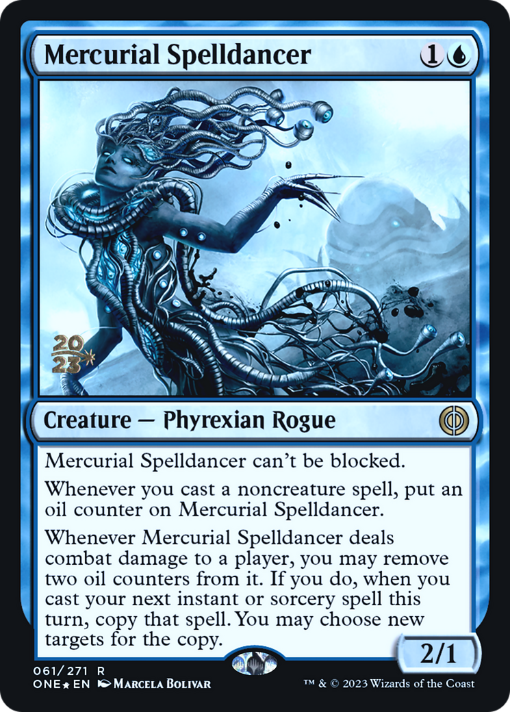 Mercurial Spelldancer (PRE-61S) - Phyrexia: All Will Be One Promos Foil